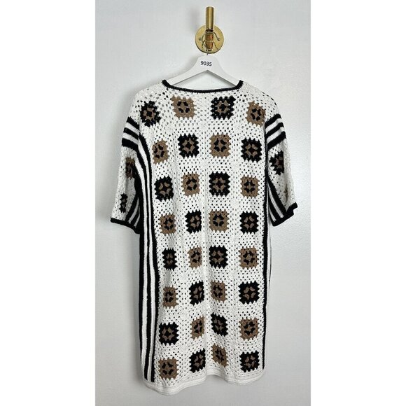 ELEVEN SIX Tia Tunic in White/Black/Nude Size Medium/Large - Picture 11 of 16